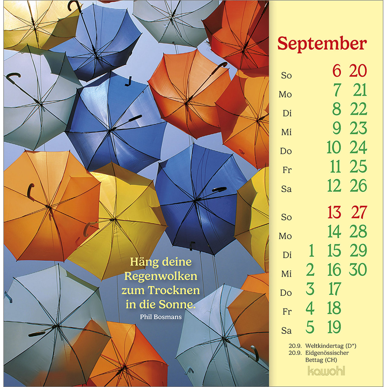 Postkartenkalender - Phil Bosmans - Postkarten-Kalender 2026