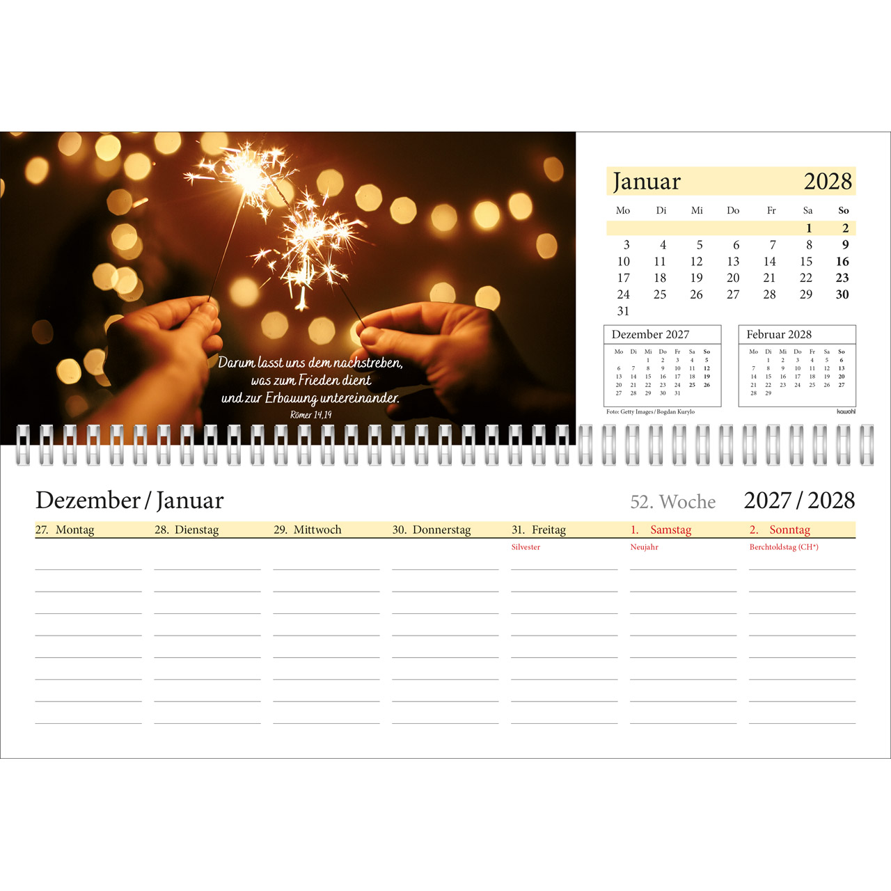 Tischkalender - In deine Hand leg ich den Tag 2027