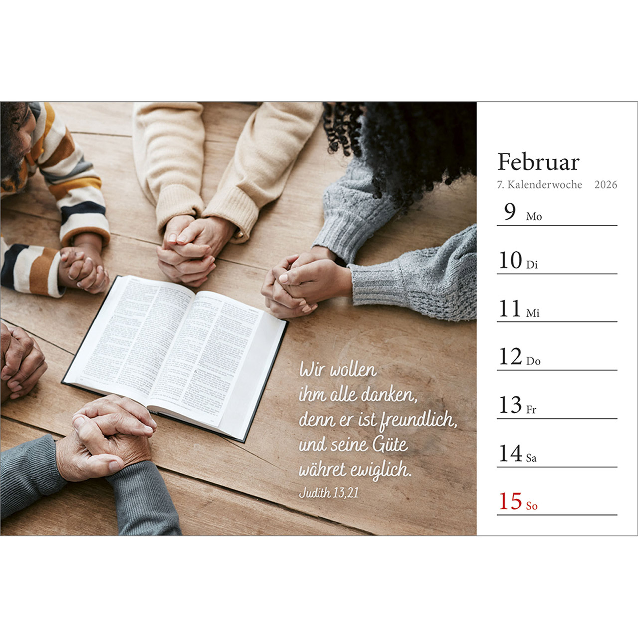 Tischkalender - In deine Hand stell ich den Tag 2026