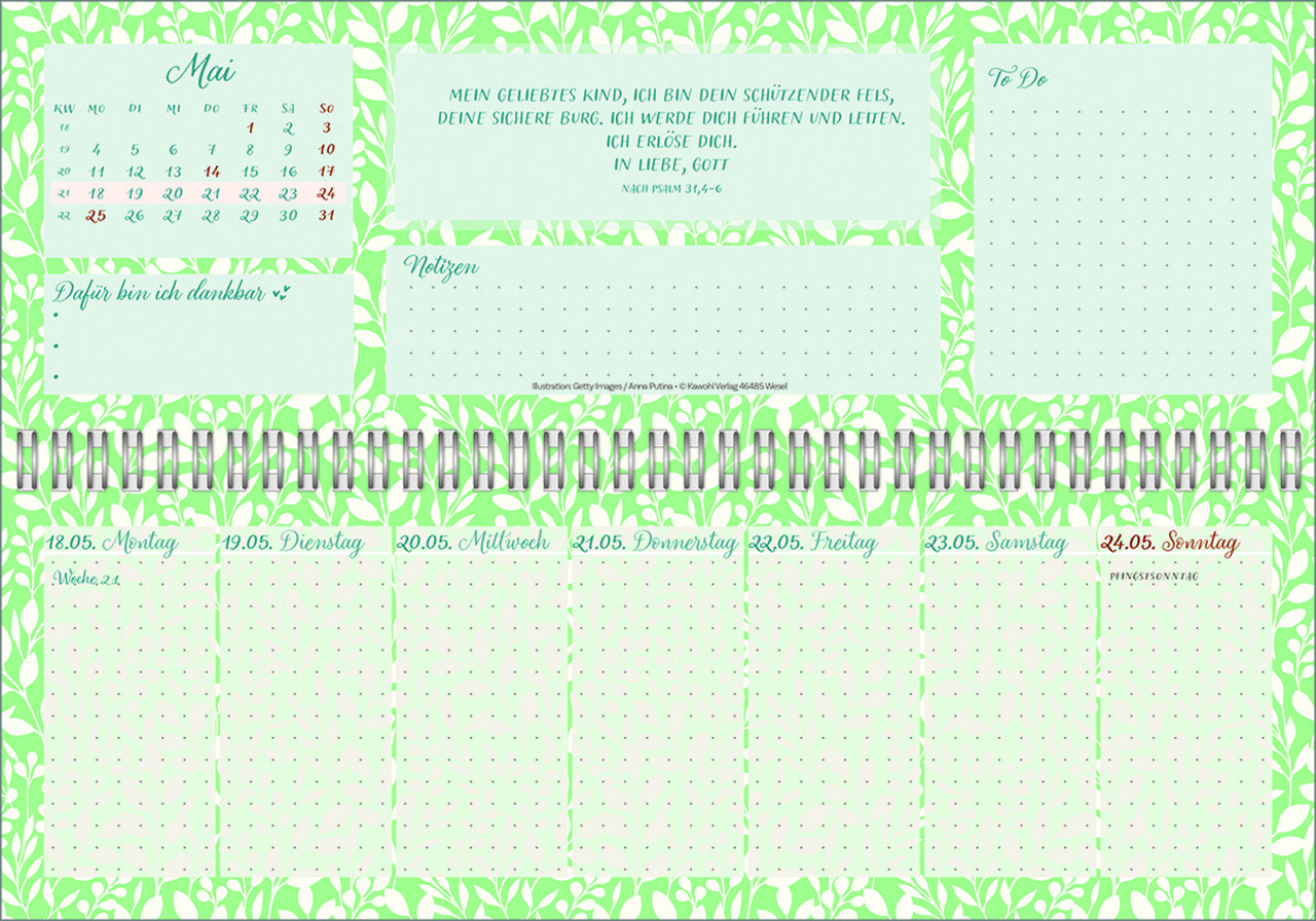 Tischkalender - Meine fröhlich-bunte Segenswoche 2026