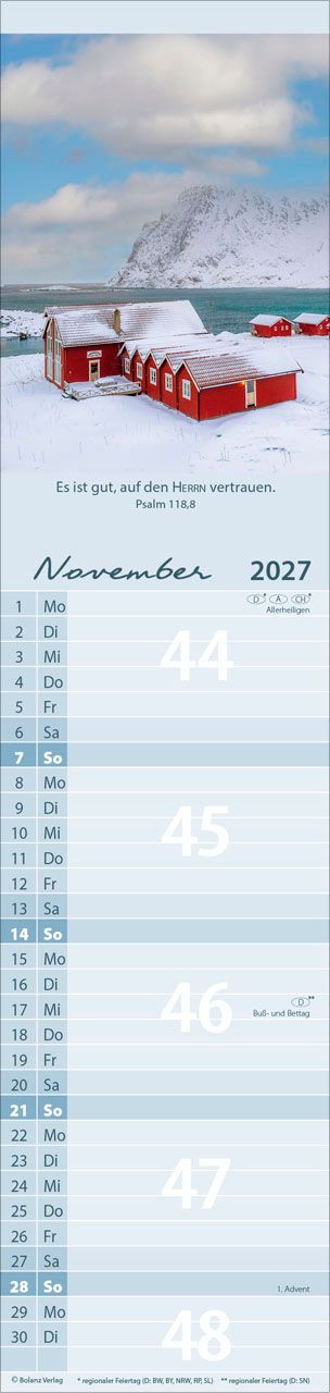 Terminkalender - Für alle 2027 Streifenterminkalender
