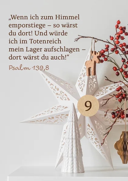 Adventskalender - 24 Herzenswege zur Krippe mit Psalm 139