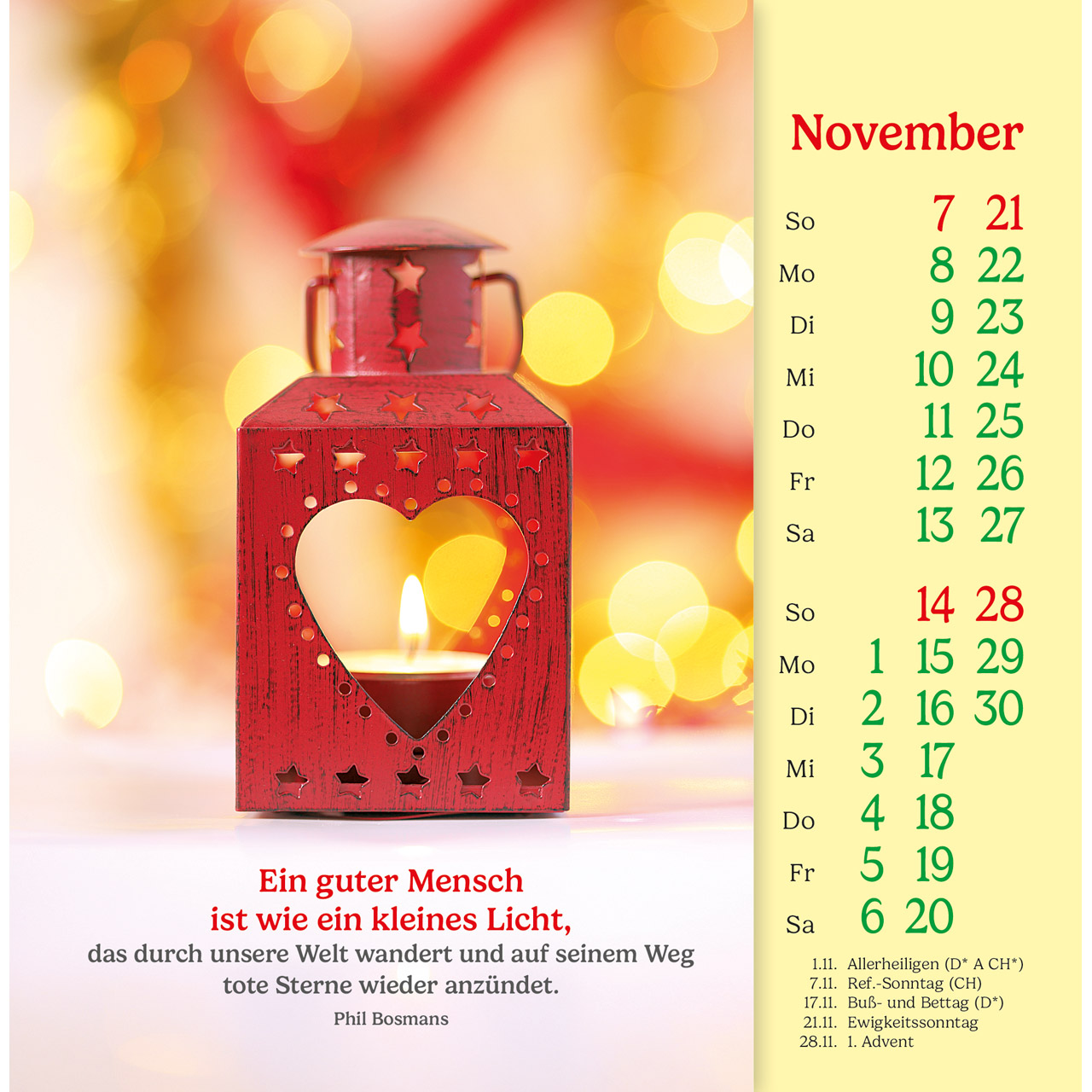 Postkartenkalender - Phil Bosmans - Postkarten-Kalender 2027