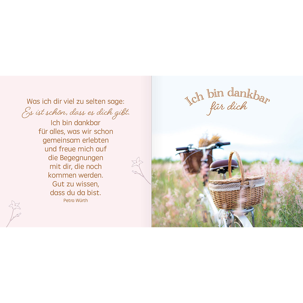 Geschenkbuch - Du bist so wunderbar und das ist so gut! - Blumenmuster