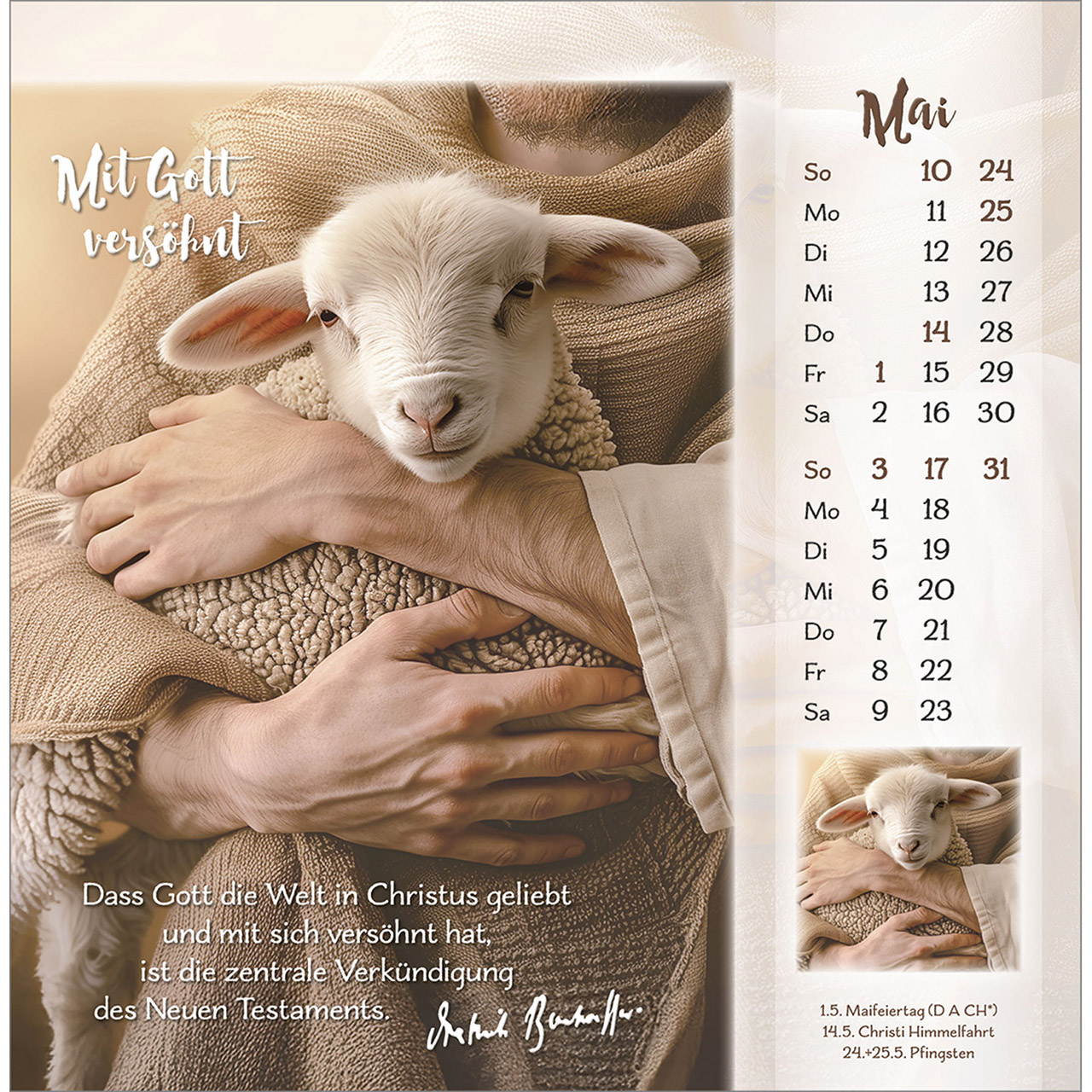 Postkartenkalender - Gott ist für dich 2026