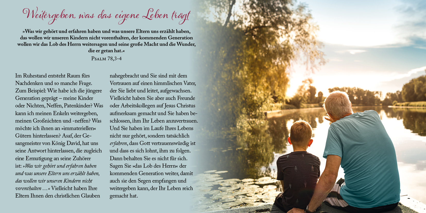 Grußheft - Siehe, ich will ein Neues schaffen