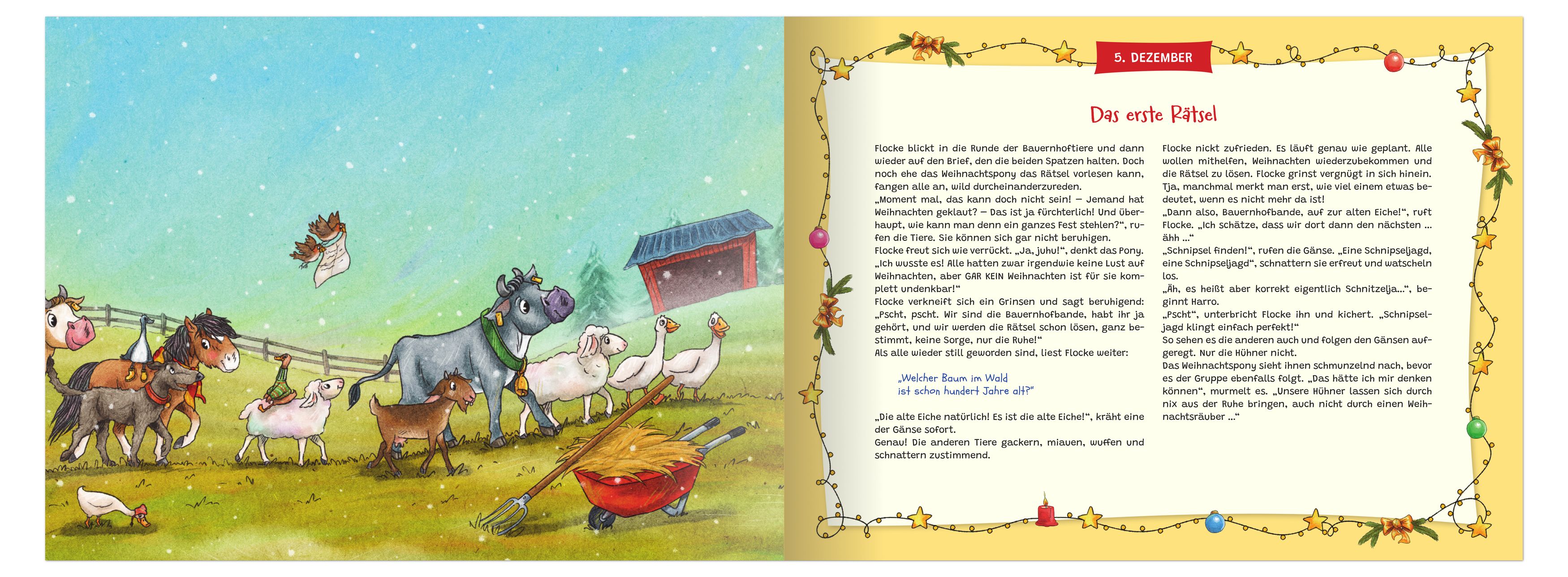 Adventskalender - Flocke, das Weihnachtspony