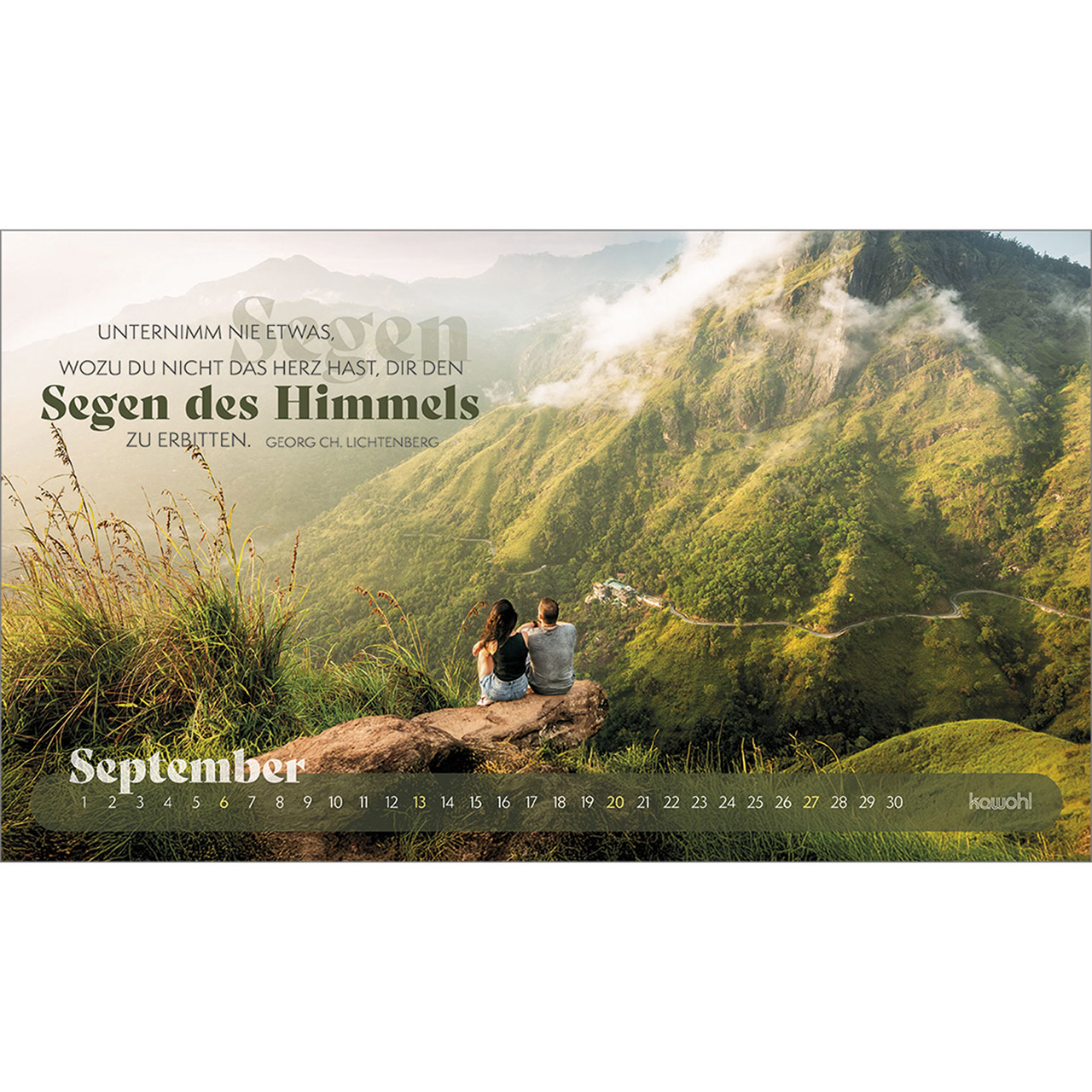 Postkartenkalender - Abenteuer - Mit Gott unterwegs 2026
