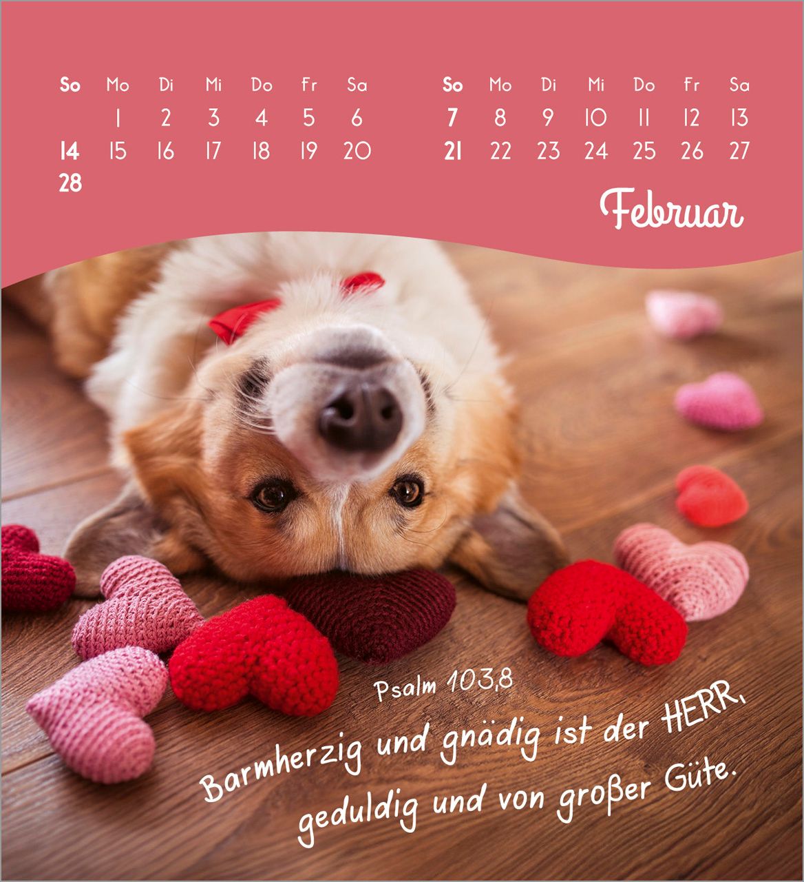 Tischkalender - Von Herzen ein glückliches Jahr 2027