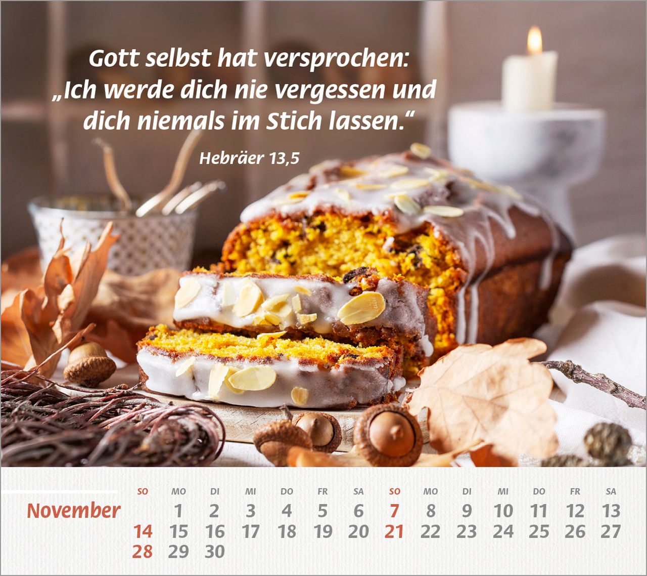 Tischkalender - Du bist meine Stärke 2027