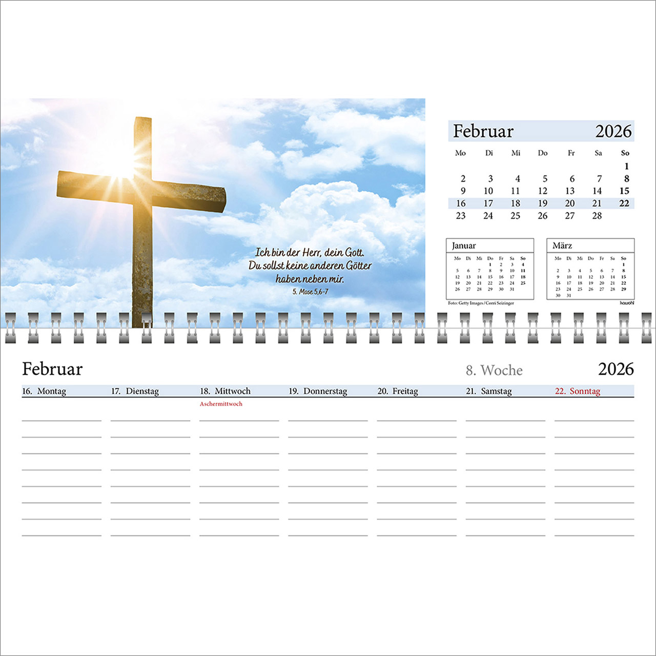 Tischkalender - In deine Hand leg ich den Tag 2026