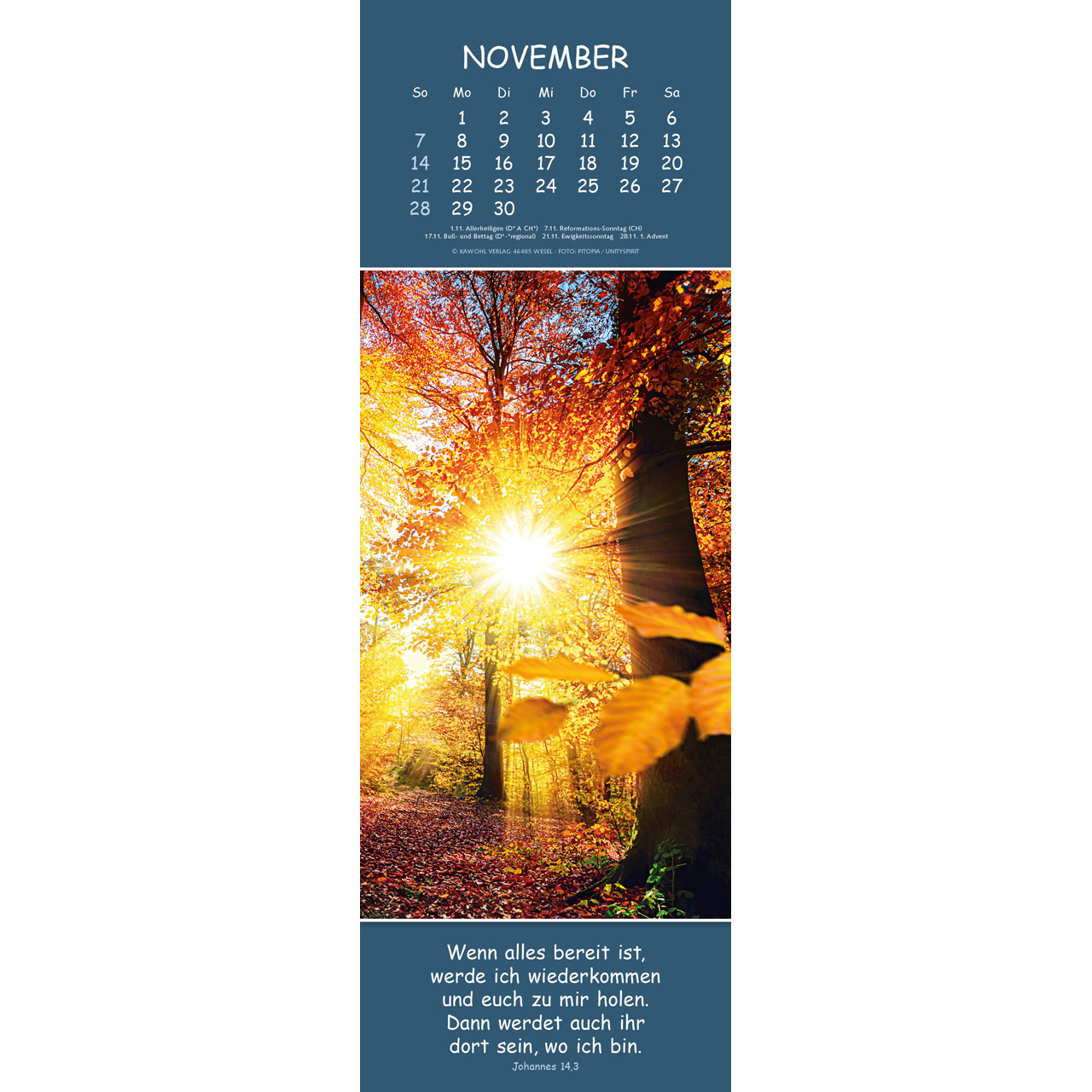 Wandkalender - Gedanken des Friedens 2027