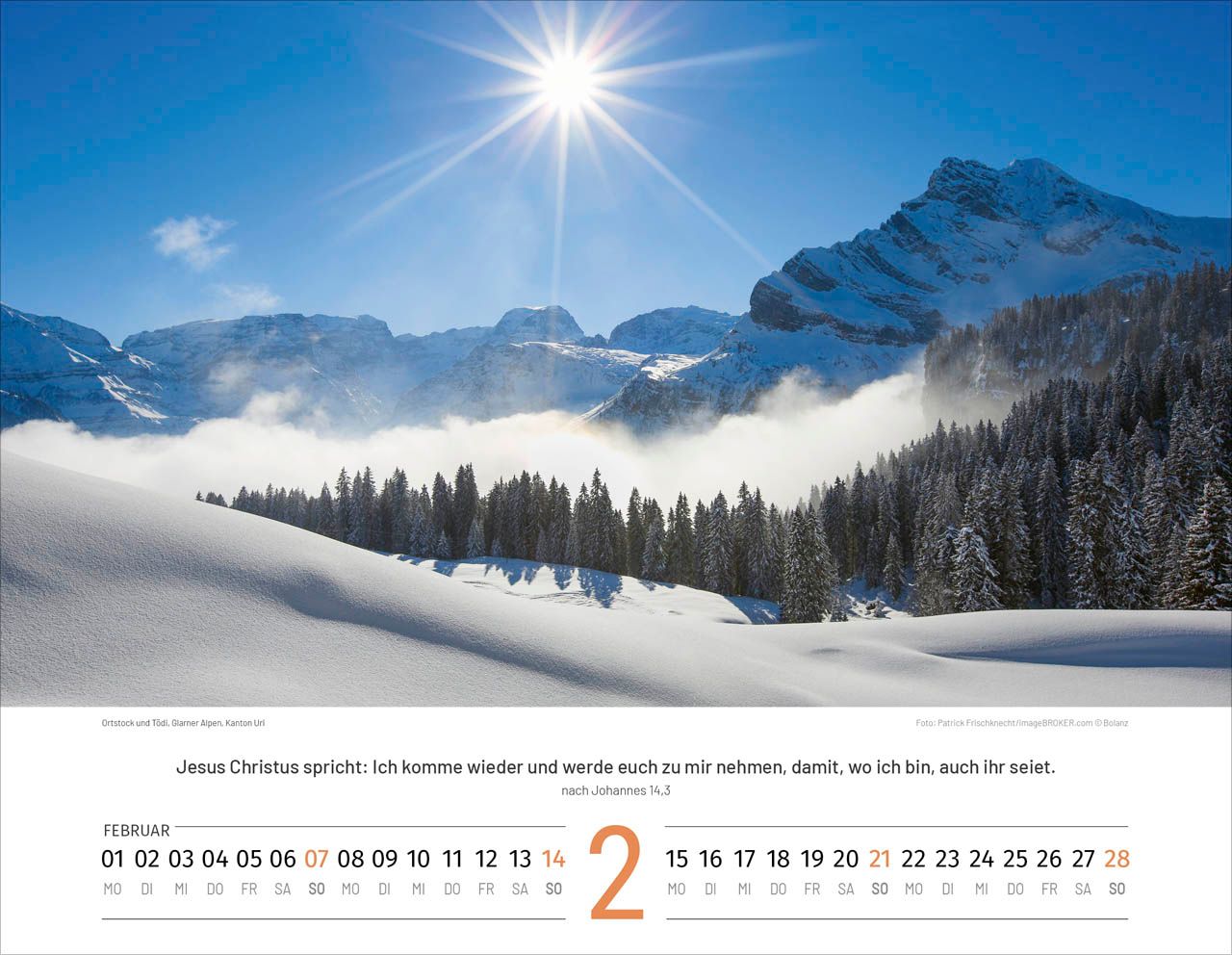 Wandkalender - Schweiz 2027 - deutsch
