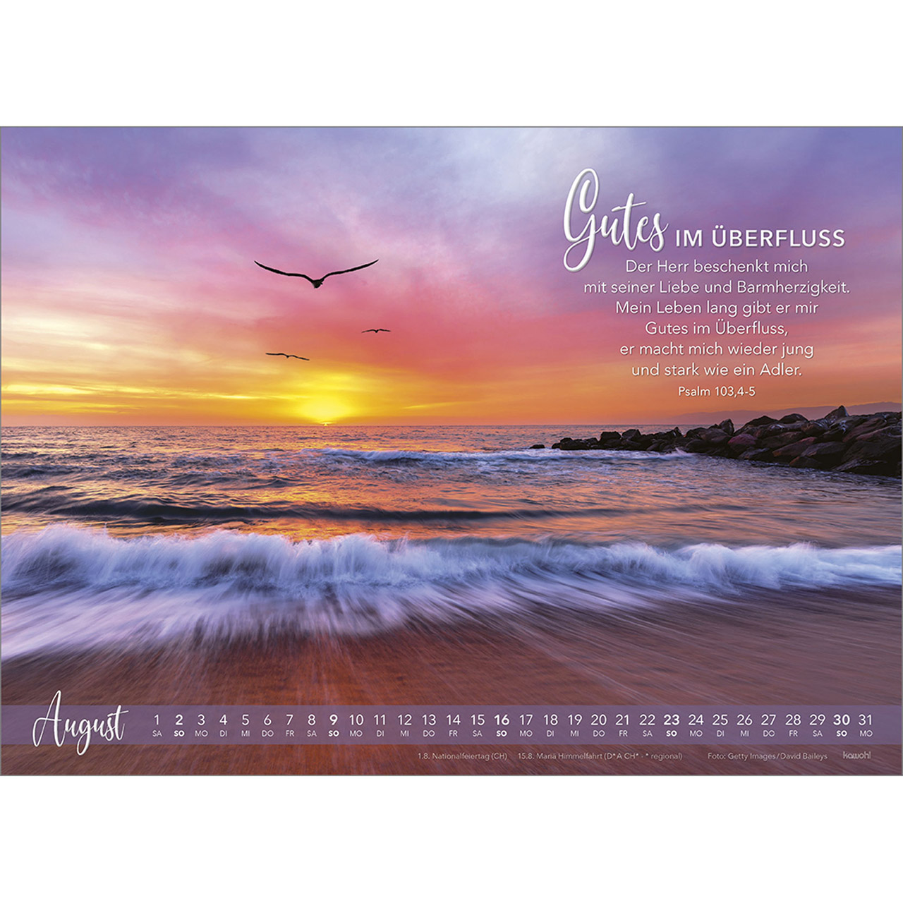 Wandkalender - Die Liebe bleibt 2026