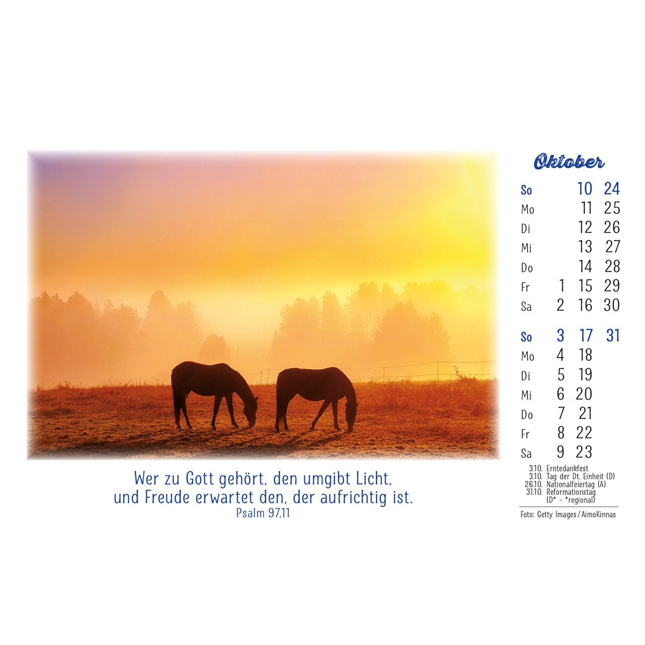 Aufstellkalender - Die Freude geht mit uns 2027