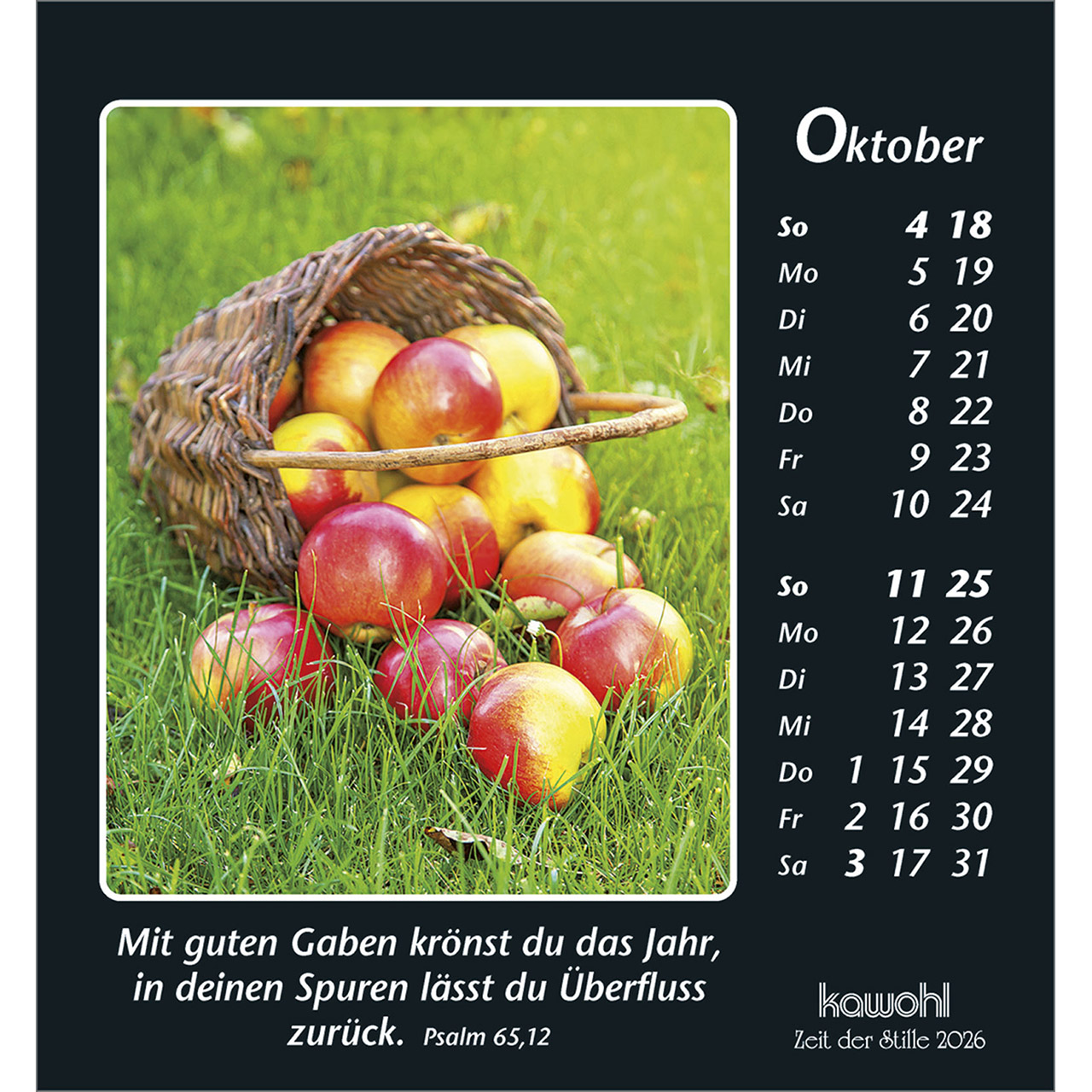 Tischkalender - Zeit der Stille 2026