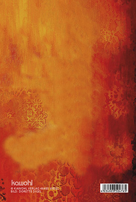 Faltkarte - Gott hat Pläne für uns - rot orange Muster