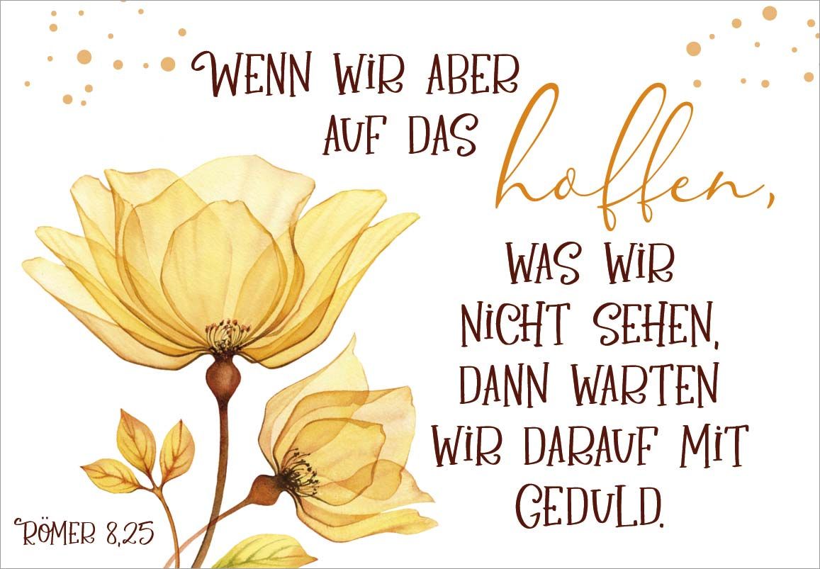 Karten-Box Papier - Neujahrslose "Getragen durch alle Zeiten" - Box Karte Blume Blüte Blätter