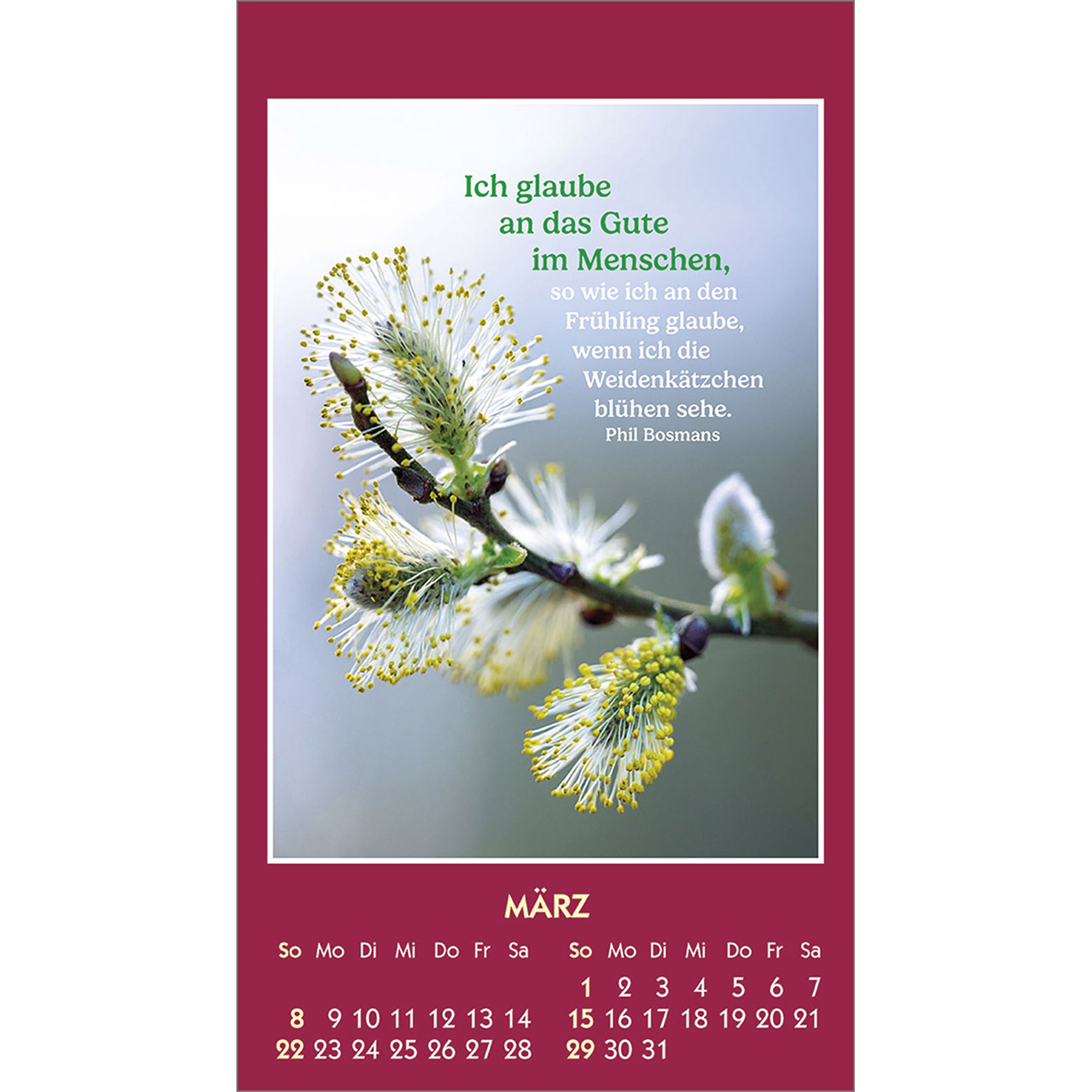 Aufkleberkalender - Gute Worte erhellen den Tag 2026