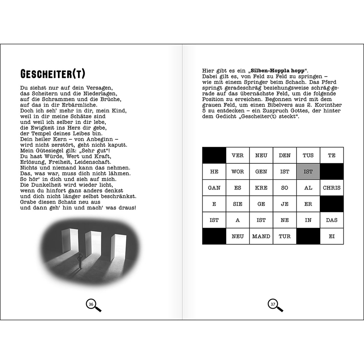 Buch - 52 Rätselandachten - Mann mit Laterne Buch