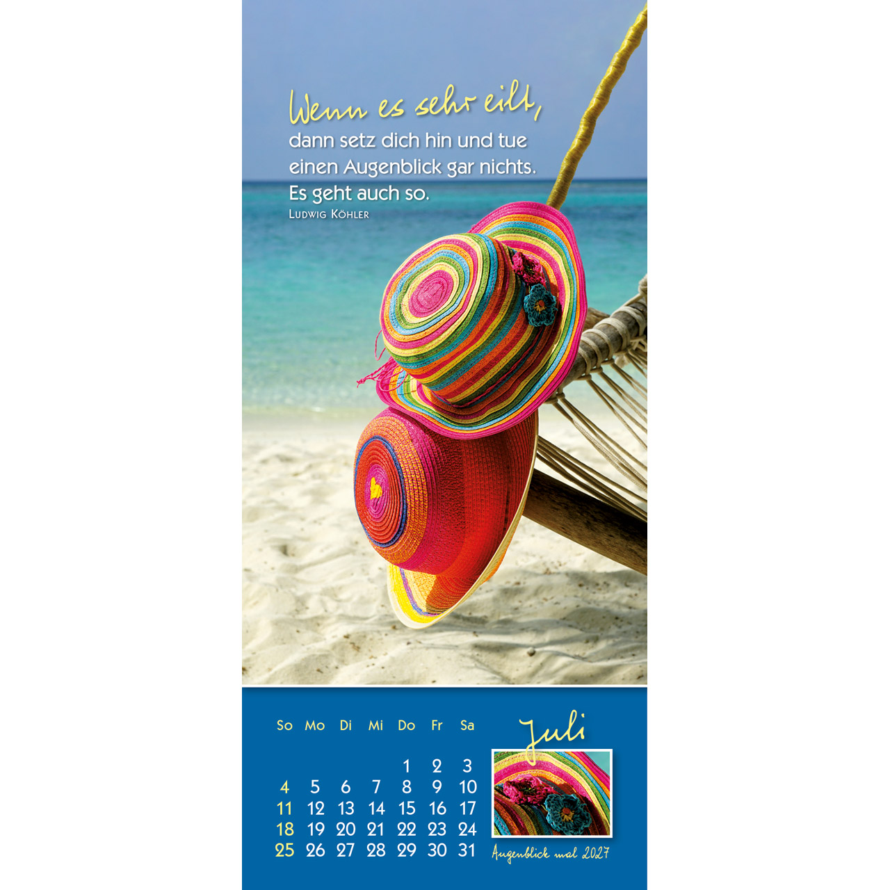 Aufstellkalender - Augenblick mal 2027