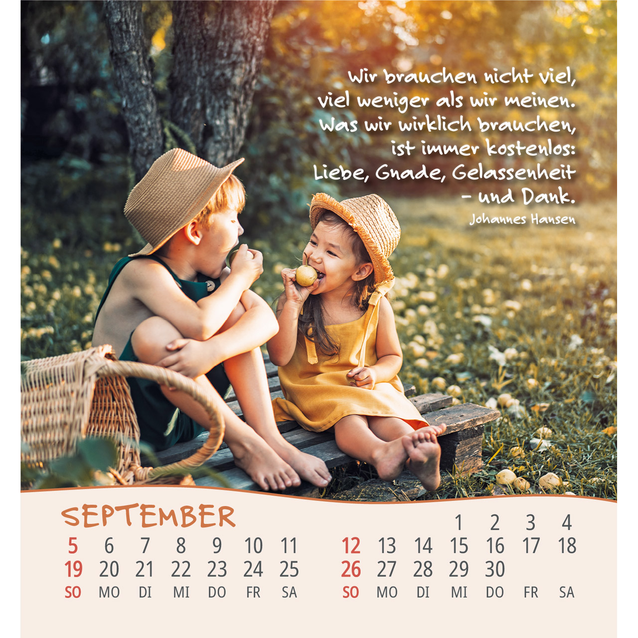 Aufstellkalender - Gott hat alle Kinder lieb 2027