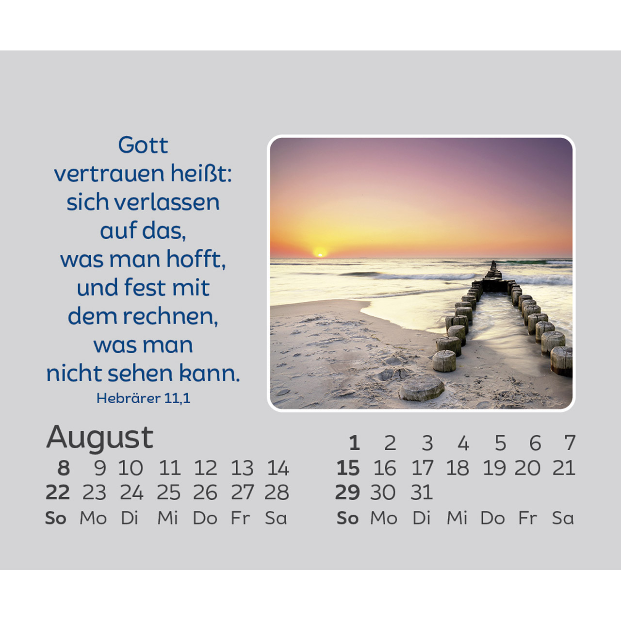 Aufstellkalender - Hoffnung für jeden Tag 2027