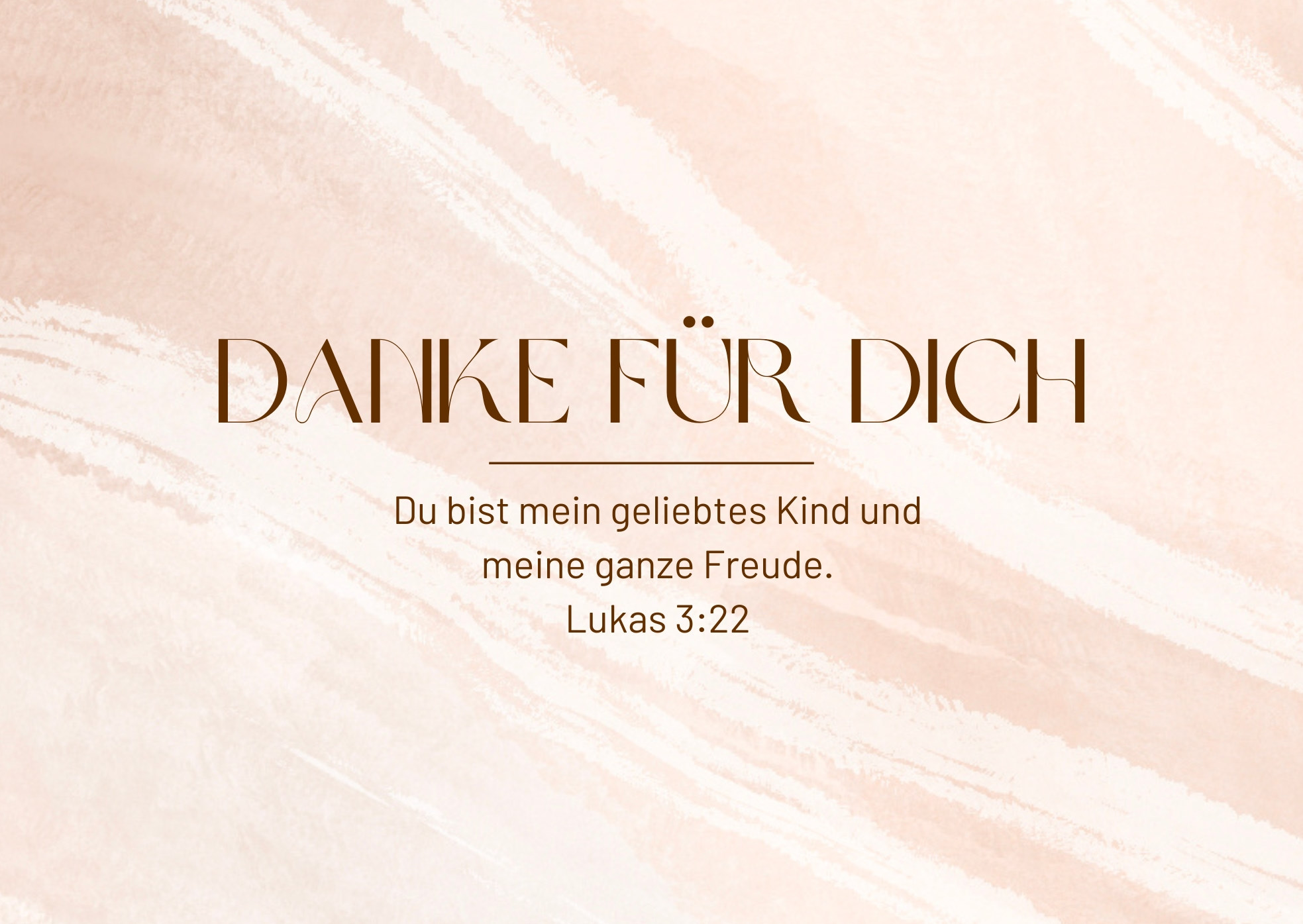 Postkarte 'Danke für dich'