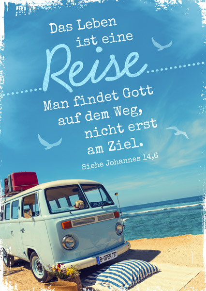 Postkarte - Postkarte 'Das Leben ist eine Reise' 1EX