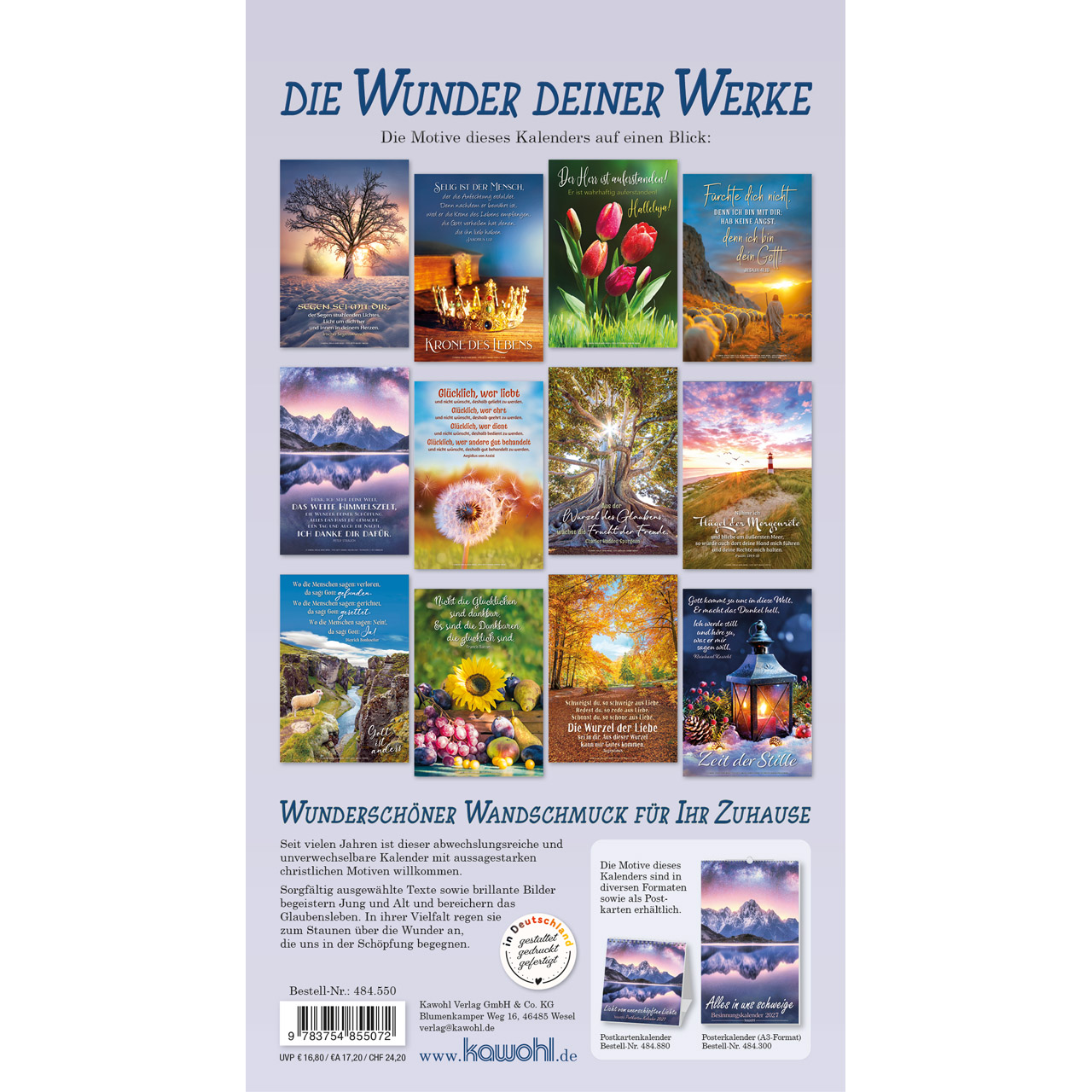 Wandkalender - Die Wunder deiner Werke 2027