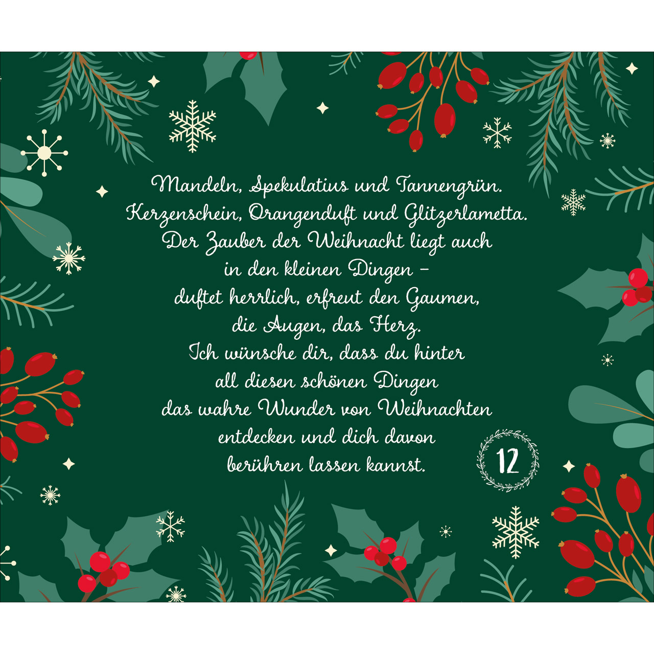 Adventskalender - Besinnliche Impulse von Doro Zachmann - Häuserzeite Winder Schnee Tannenbäume Baum