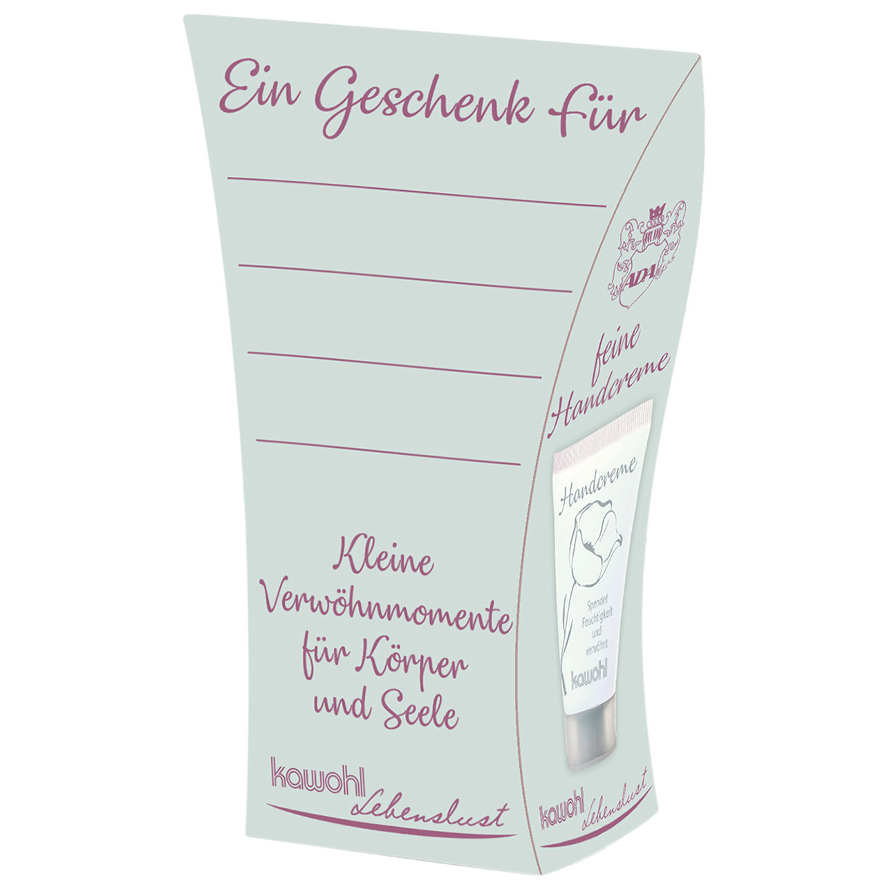 Handcreme - Viel Glück und viel Segen - Grafik Kolibri