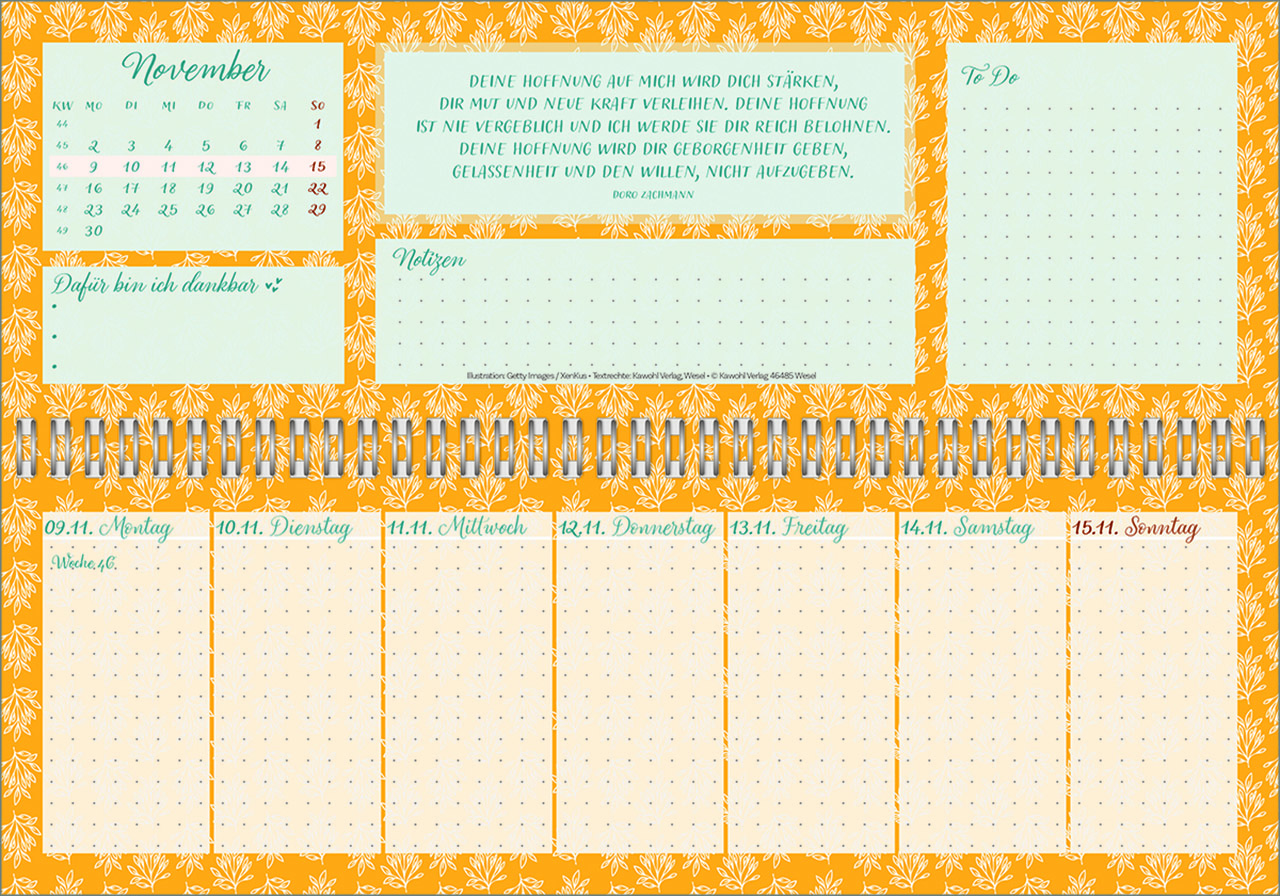 Tischkalender - Meine fröhlich-bunte Segenswoche 2026