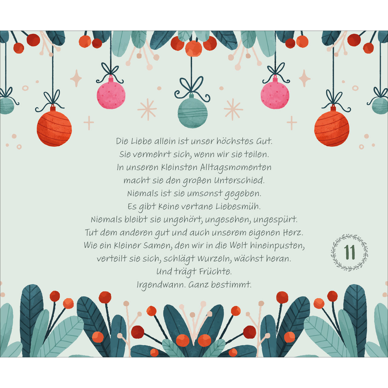 Adventskalender - Besinnliche Impulse von Doro Zachmann - Häuserzeite Winder Schnee Tannenbäume Baum