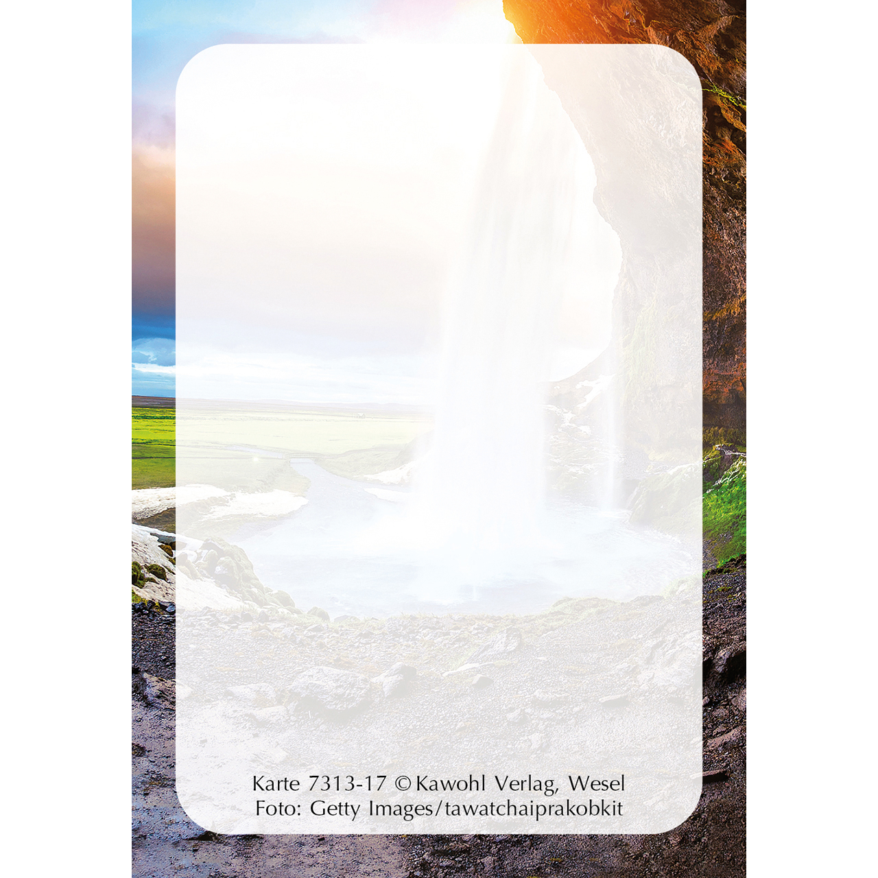 Karten-Box Papier - Jesu Worte - Boot Netz Strand Sonne Wolken