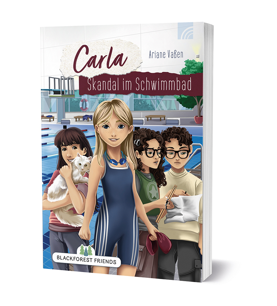 Buch - Carla: Skandal im Schwimmbad - Jugendliche Kinder Katze Schwimmbad Mädchen Junge