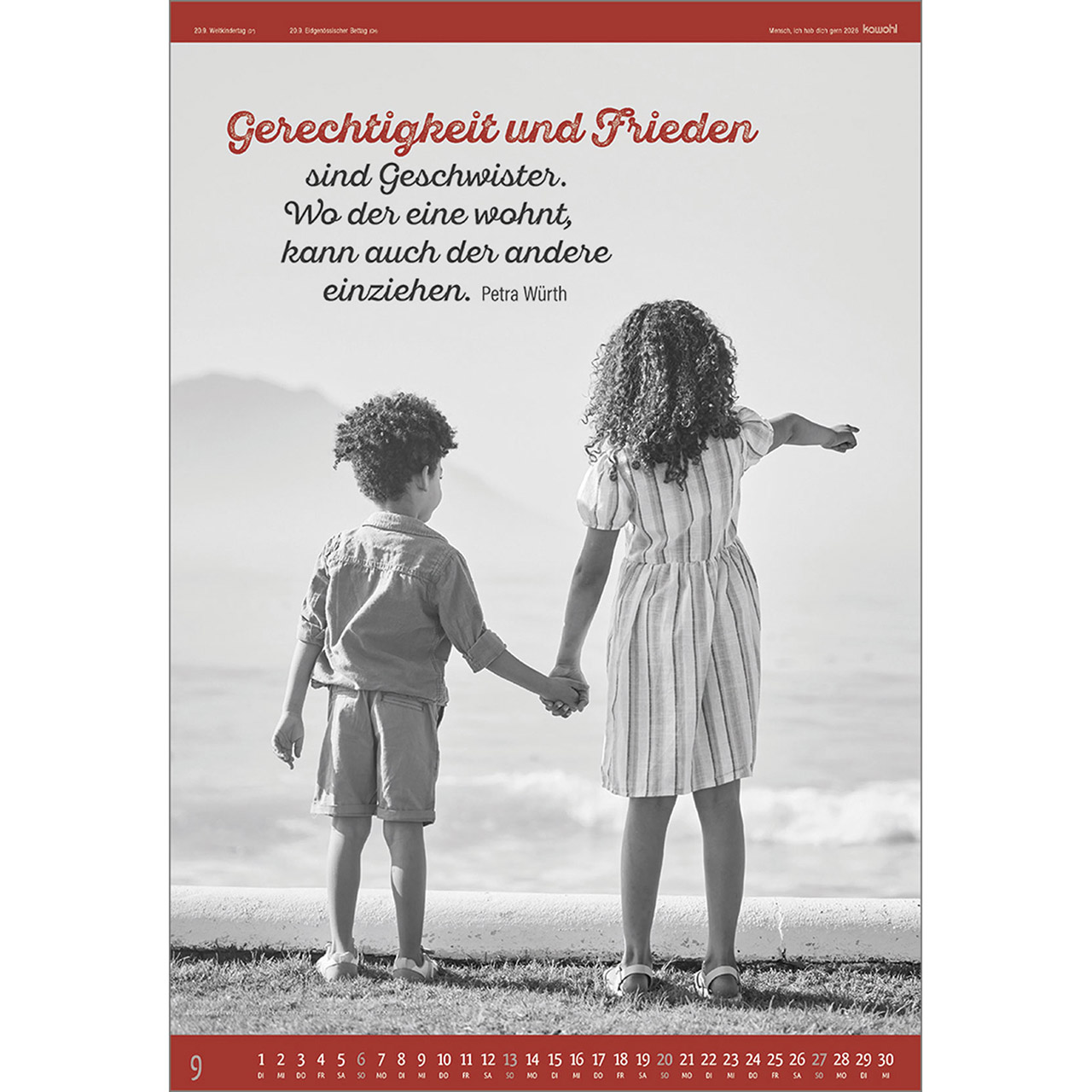 Wandkalender - Mensch ich hab dich gern 2026