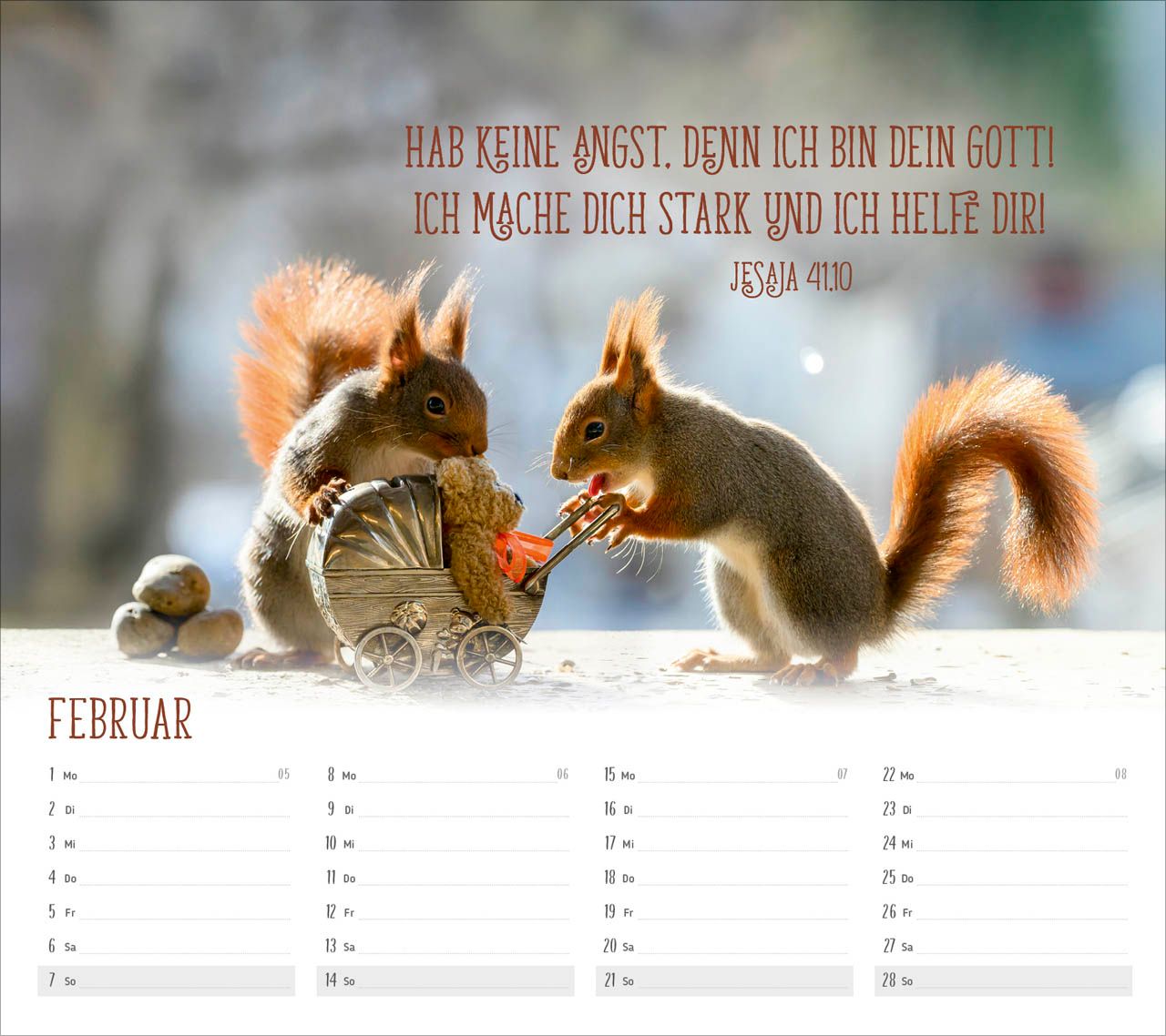 Tischkalender - Du sorgst für mich 2027