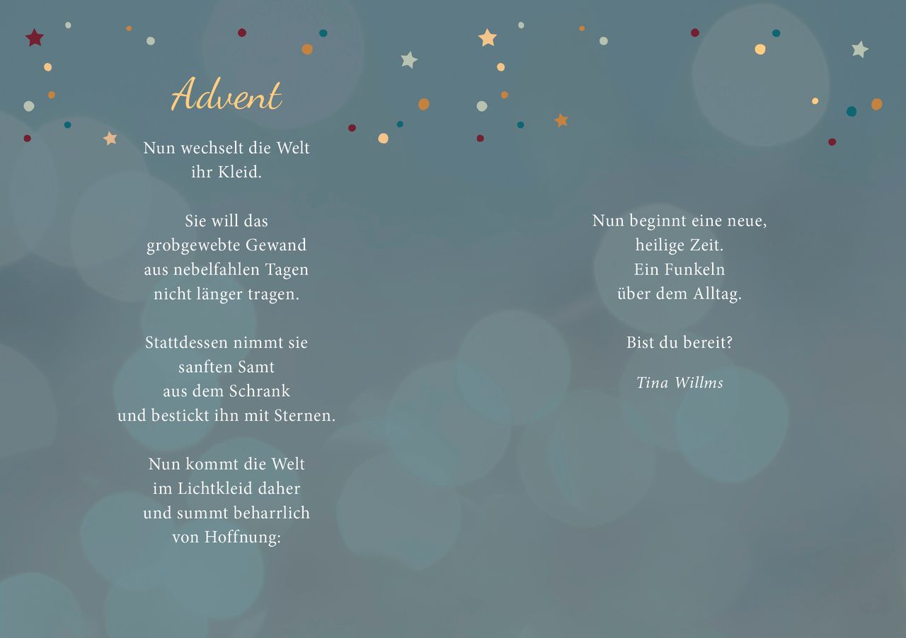 Grußheft - Segenspost zu Weihnachten