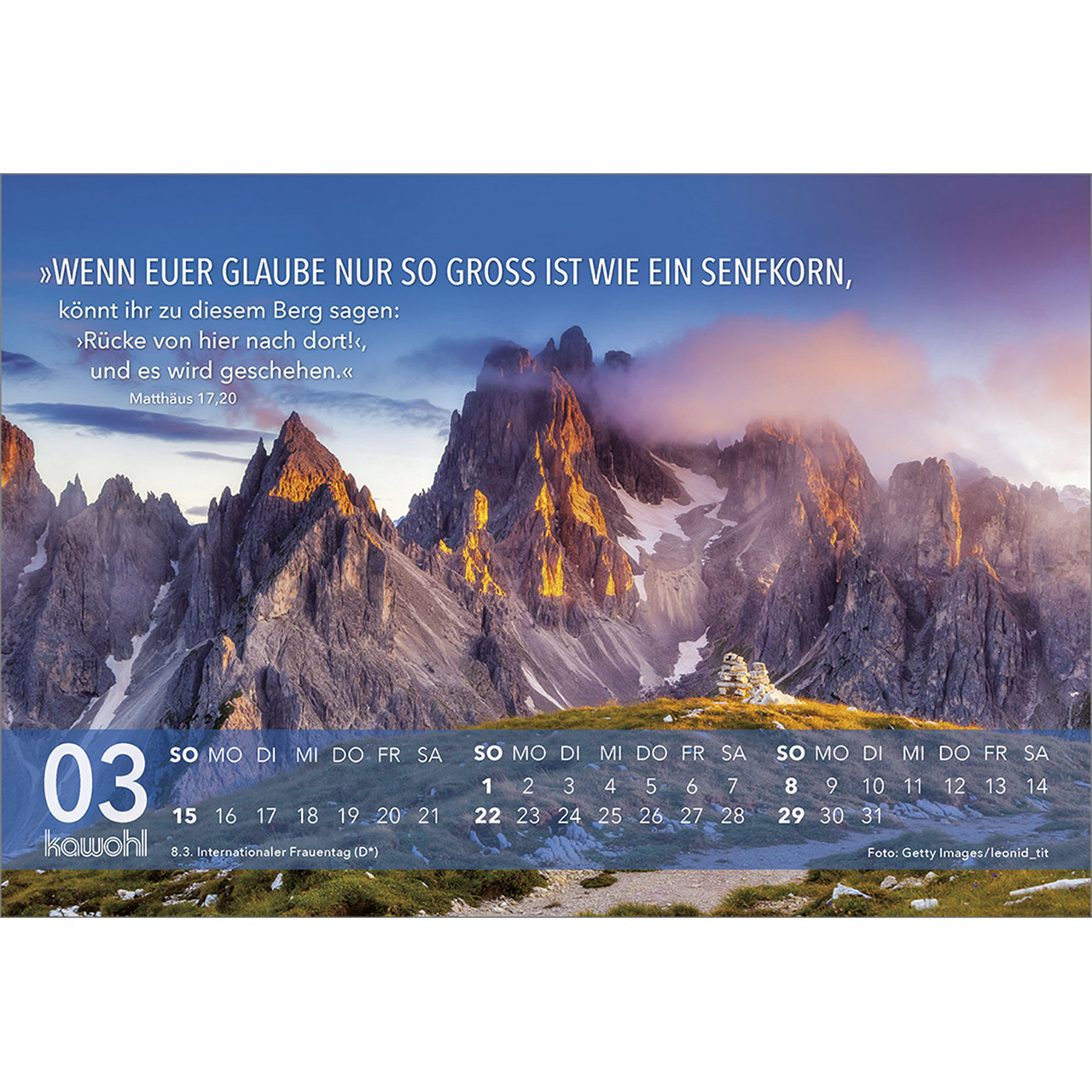 Tischkalender - Jesus Zitate 2026