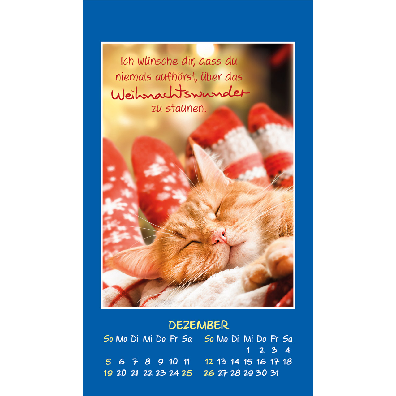 Aufkleberkalender - Mini Katzen-Tatzen 2027 - Katzen