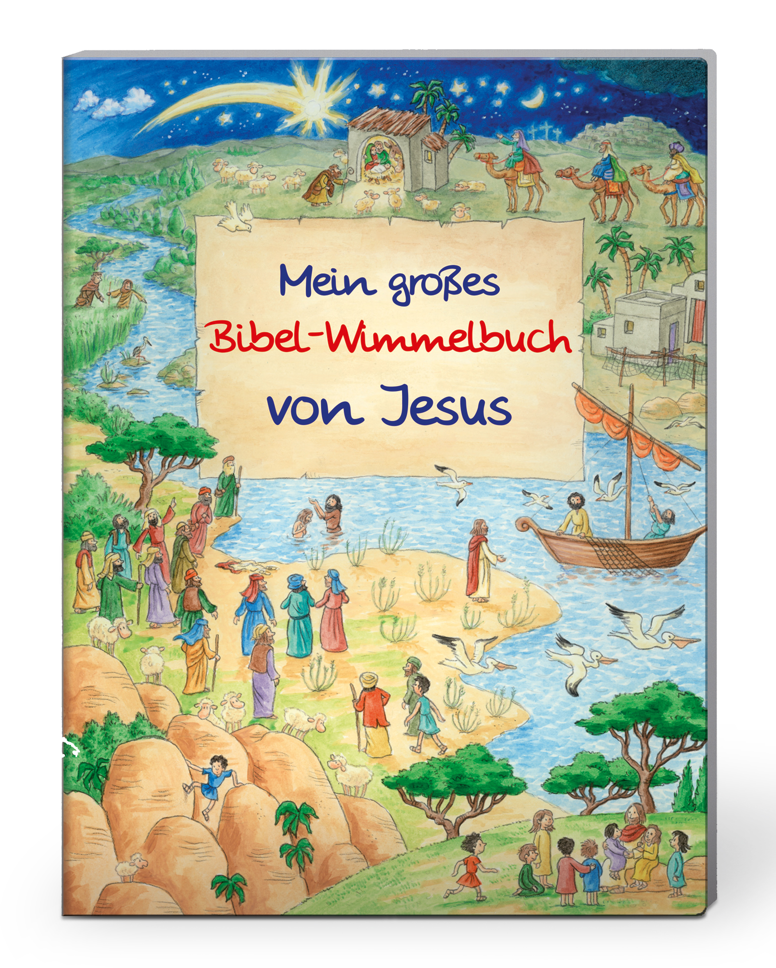 Buch - Mein großes Bibel-Wimmelbuch von Jesus