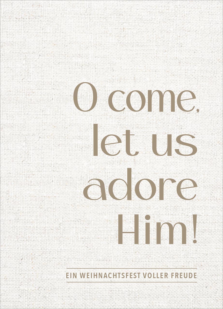 Postkarten - Postkarte 'O come let us adore Him!' 12 Ex.