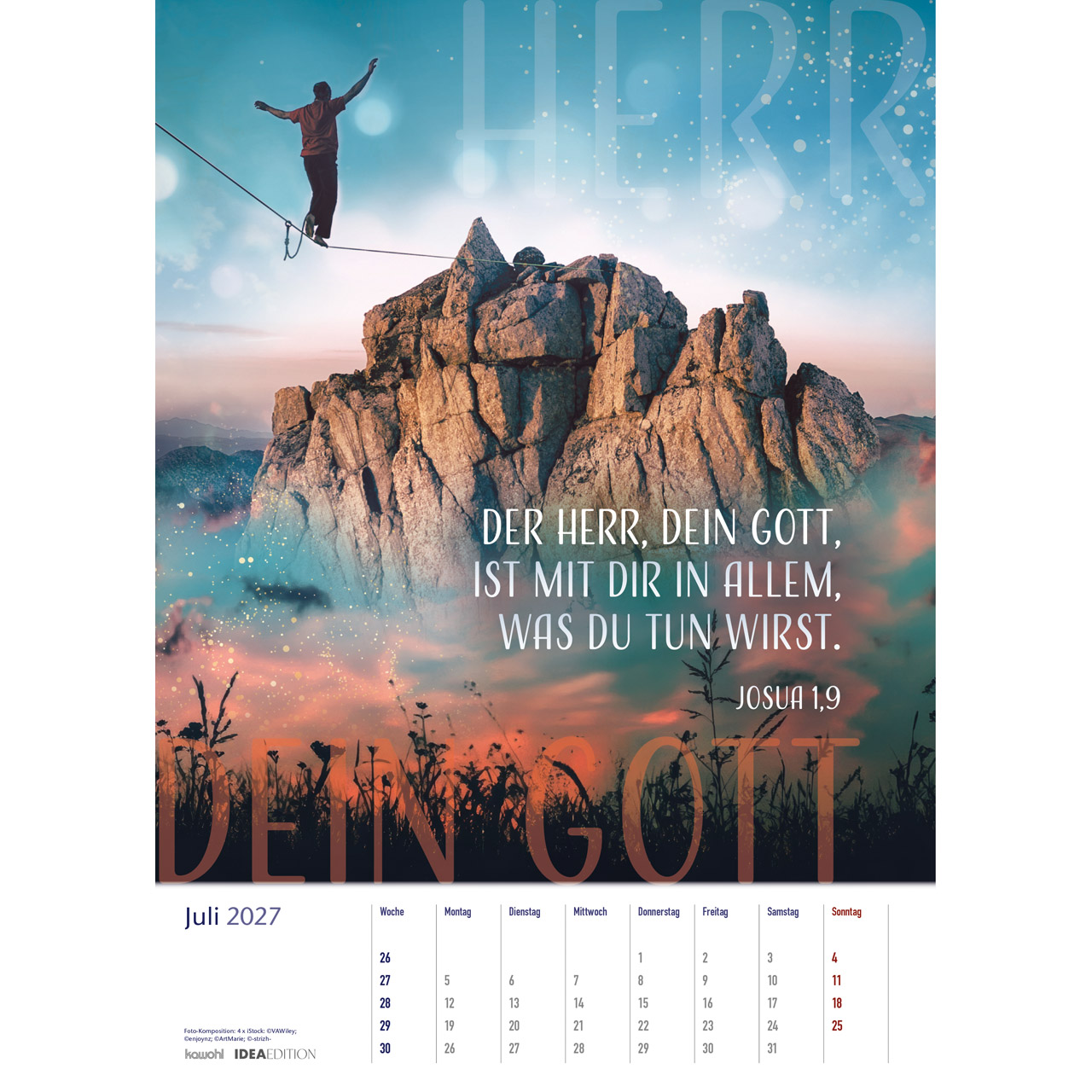 Posterkalender - Auf seinem Weg 2027