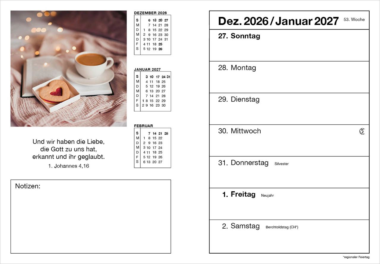 Terminkalender - Farbfoto Agenda 2027