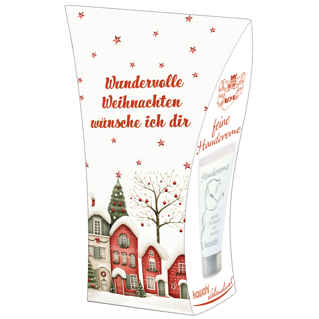 Handcreme - Wundervolle Weihnachten wünsche ich dir - Weihnachtshäuser Weihnachtsbaum Tannenbaum Deko Sterne Schnee