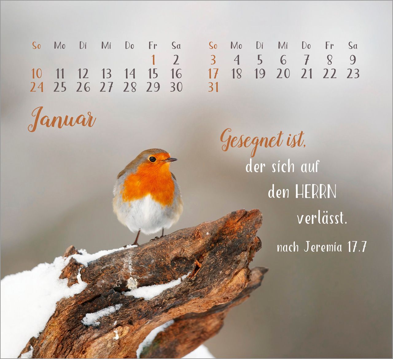 Tischkalender - Sei gesegnet! 2027