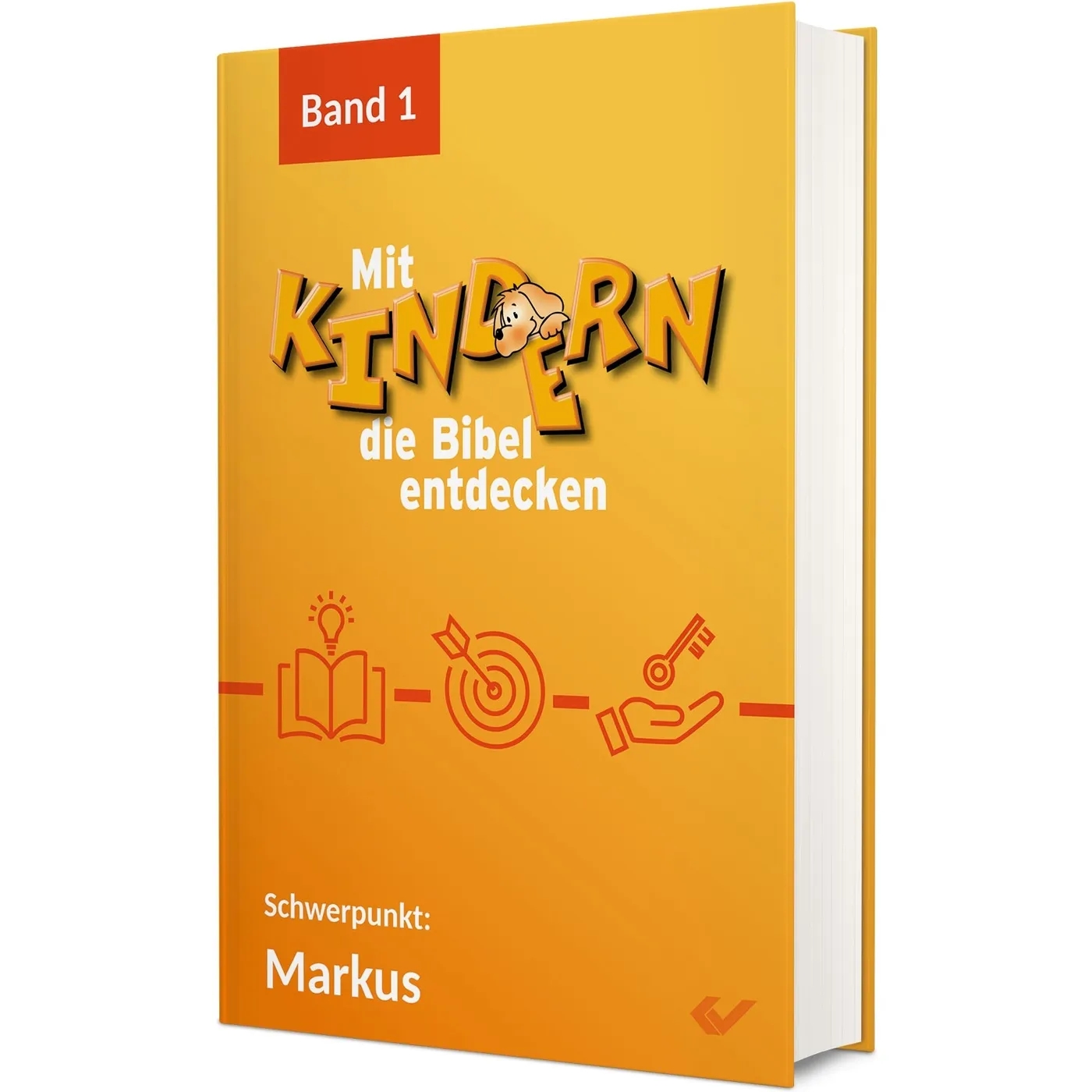 Buch - Mit Kindern die Bibel entdecken Band 1 - Buch Dartscheibe Schlüssel Hand