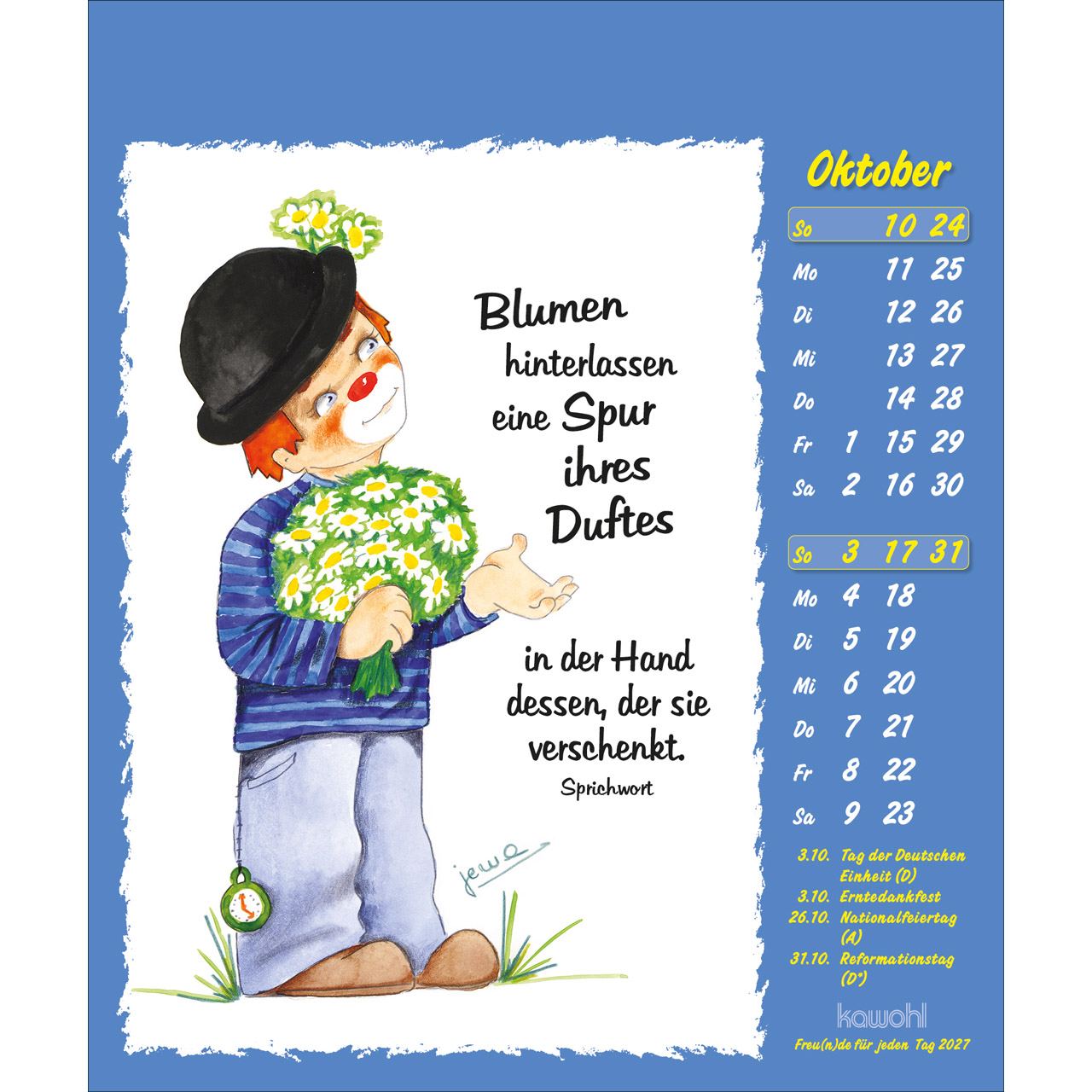 Postkartenkalender - Freu(n)de für jeden Tag 2027