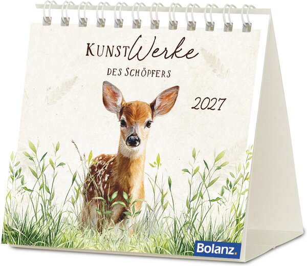 Aufstellkalender - Kunstwerke des Schöpfers 2027
